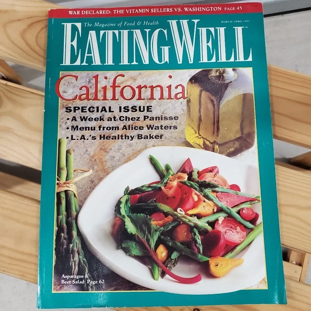 Eating Well Vintage Magazine of Food & Health Cookbook 1992 & 1993 Recipe Books